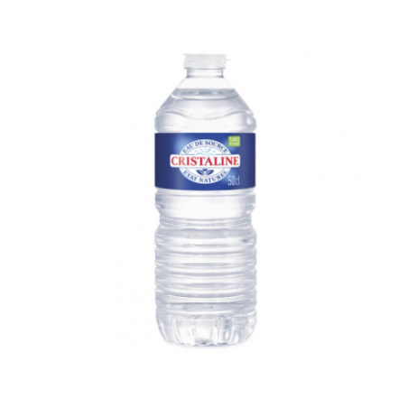 Cristaline 50 cl – Eau de source plate faiblement minéralisée, format nomade
